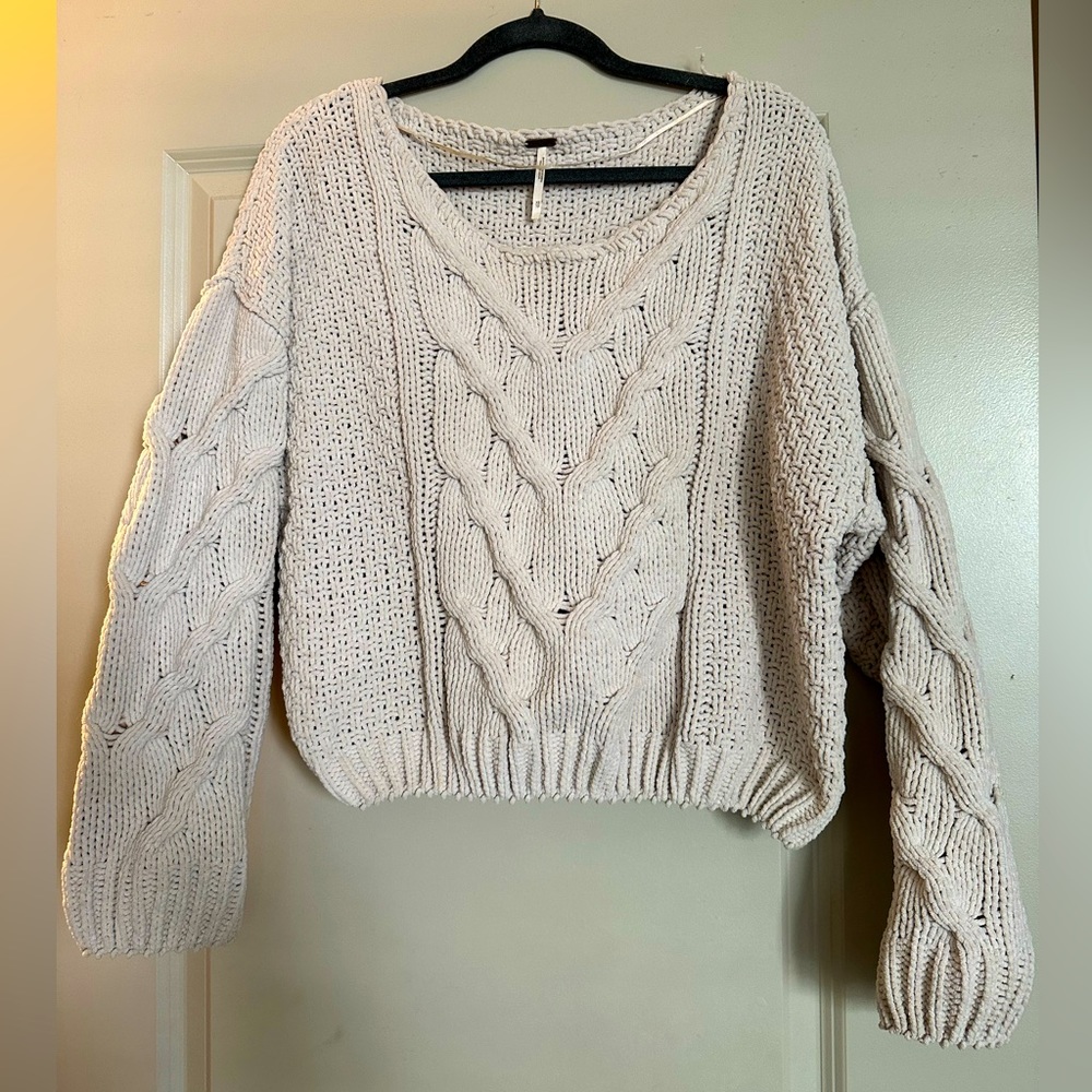 Free people cream sweater